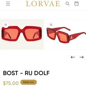 Lorvae Red Sunglasses